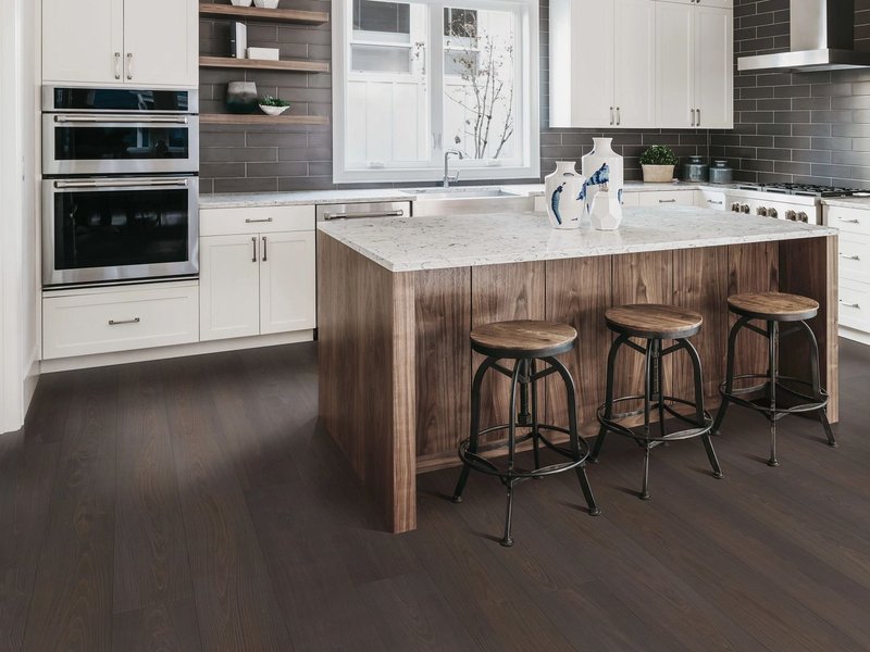Kitchen with hardwood flooring from Carpet Villa in Grand Rapids, MI